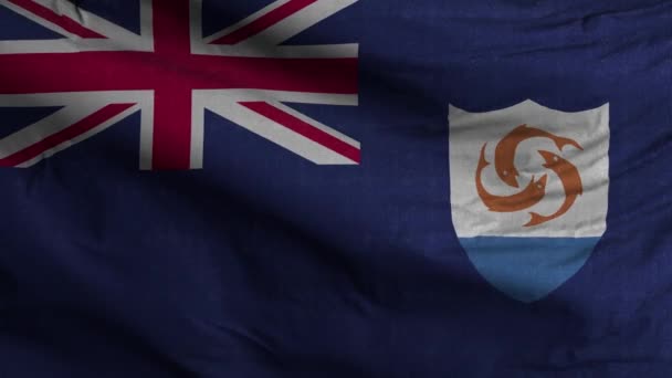 Pozadí Vlajky Anguilla Smyčky — Stock video