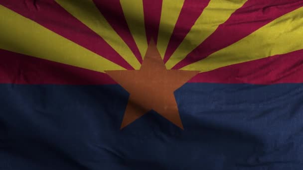 Hintergrund Der Flagge Des Bundesstaates Arizona — Stockvideo