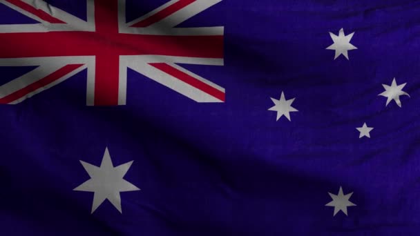Australien Flagga Loop Bakgrund — Stockvideo