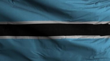 Botswana Bayrak Döngüsü Arkaplan 4K
