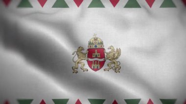 Budapeste Macaristan Bayrak Döngüsü 4K