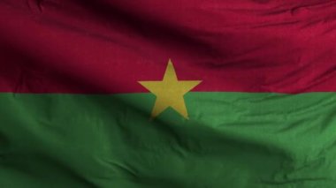 Burkina Faso Bayrak Döngüsü Arkaplan 4K