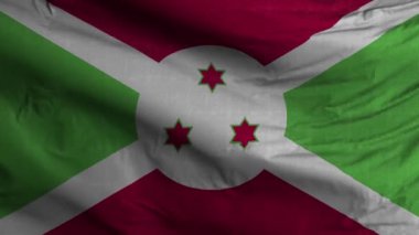 Burundi Bayrak Döngüsü Arkaplan 4K