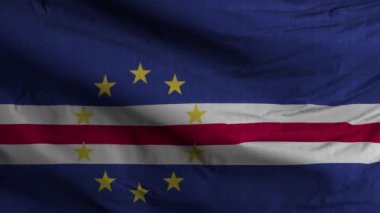 Cape Verde Bayrak Döngüsü Arkaplan 4K