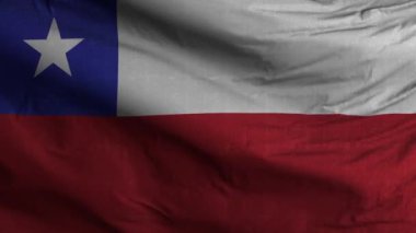 Şili Bayrak Döngüsü Arkaplan 4K