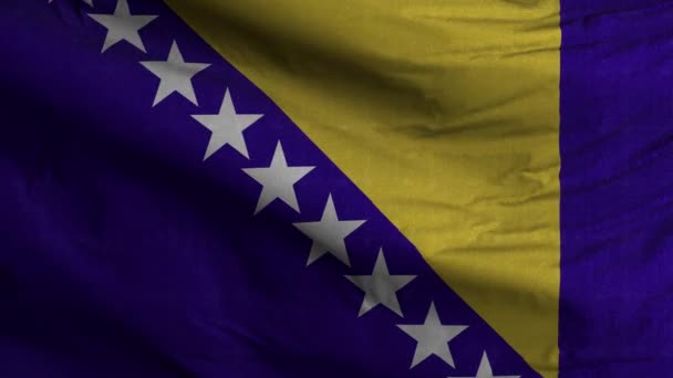 Φόντο Βρόχου Σημαίας Βοσνίας Και Ερζεγοβίνης — Αρχείο Βίντεο