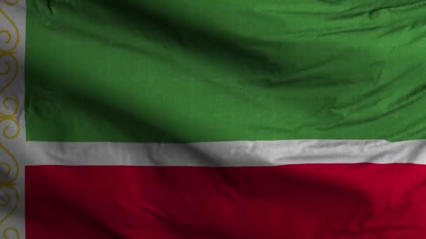 Chechenia Bandera República Loop Fondo — Vídeos de Stock