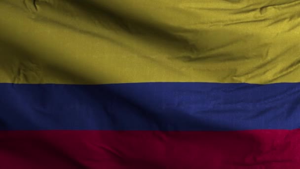 Colombia Fondo Del Lazo Bandera — Vídeo de stock