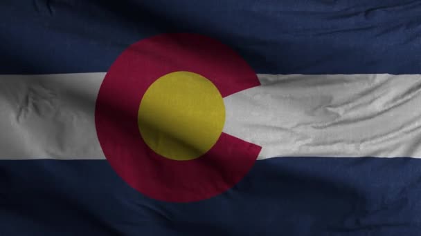 Fondo Lazo Bandera Del Estado Colorado — Vídeos de Stock