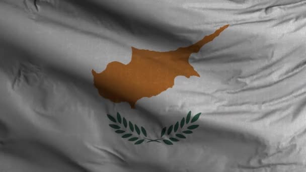 Zypern Flagge Schleife Hintergrund — Stockvideo
