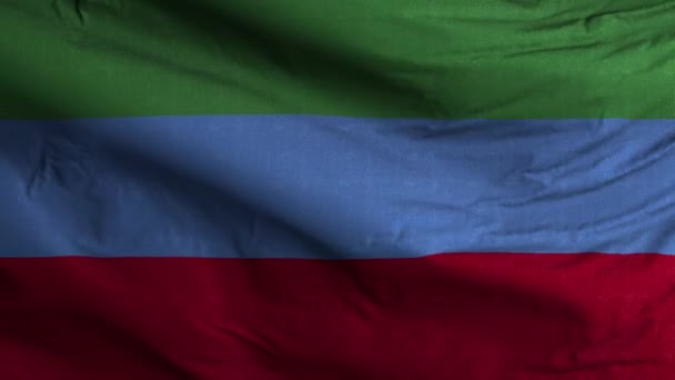Pozadí Vlajkovou Smyčkou Dagestan — Stock video