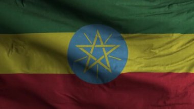 Etiyopya Bayrak Döngüsü Arkaplan 4K