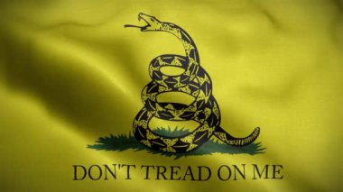 Gadsden USA Bayrak Döngüsü Arkaplan 4K