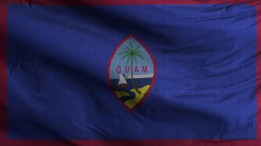 Guam Bayrak Döngüsü Arkaplan 4K 