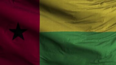 Gine Bissau Bayrak Döngüsü Arkaplan 4K