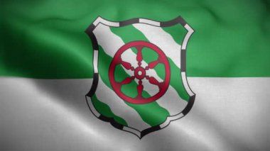 Gutersloh Almanya Bayrak Döngüsü Arkaplan 4K