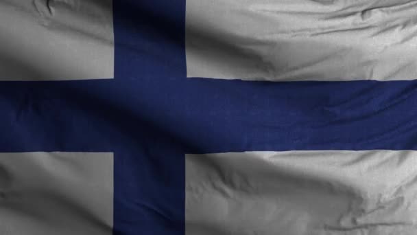 Finnland Flagge Schleife Hintergrund — Stockvideo