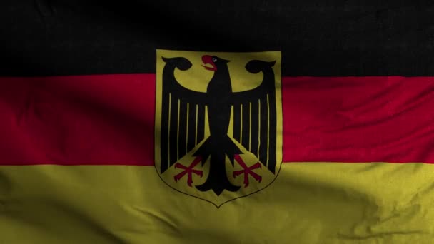 Pozadí Smyčky Vlajky Německa — Stock video