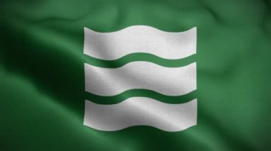 Hiroşima Japonya Bayrak Döngüsü Arkaplan 4K