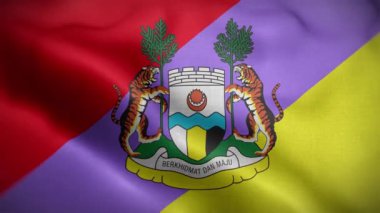 Ipoh Perak Malezya Bayrak Döngüsü Arkaplan 4K