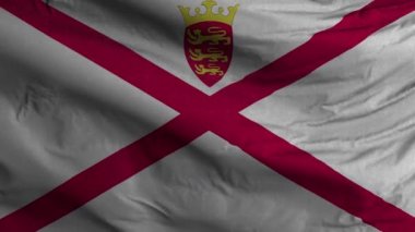 Jersey Bayrak Döngüsü Arkaplan 4K