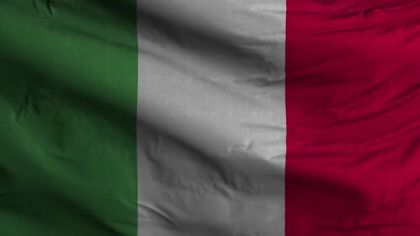 Bendera Italia Loop Latar Belakang — Stok Video