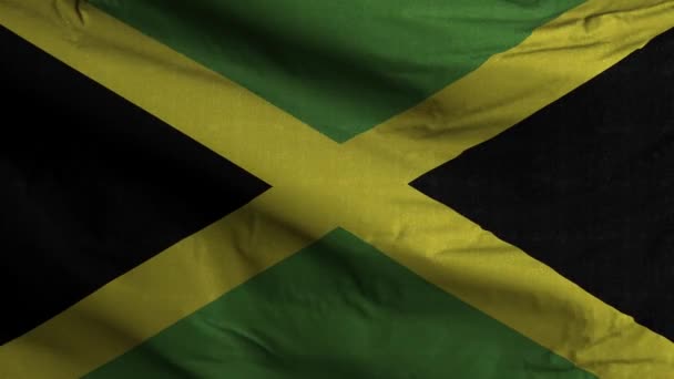 Jamaika Flagge Schleife Hintergrund — Stockvideo