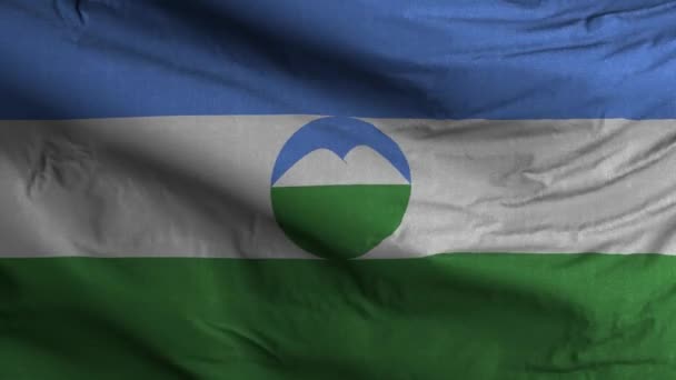 Кабардино Балкария Флаг Петля Фон — стоковое видео