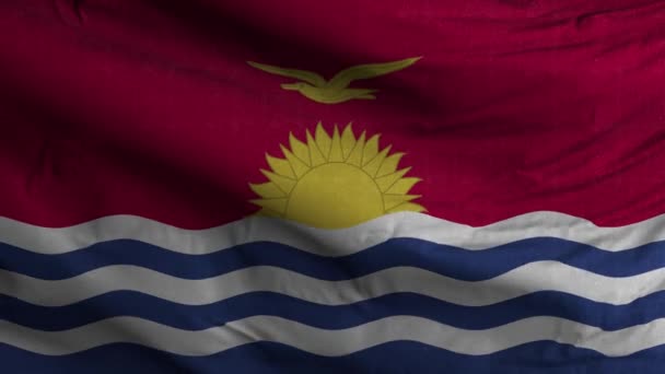 Kiribati Vlag Lus Achtergrond — Stockvideo