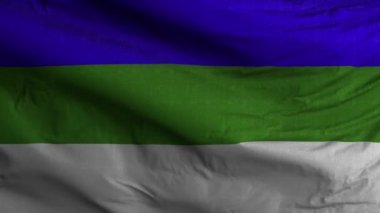 Komi Bayrak Döngüsü Arkaplan 4K