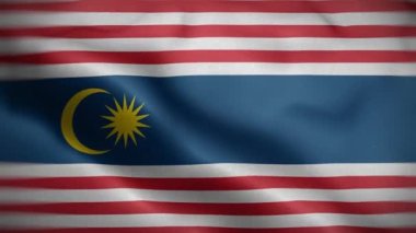 Kuala Lumpur Malezya Bayrak Döngüsü Arkaplan 4K