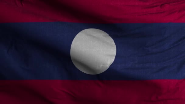 Pozadí Laos Flag Loop — Stock video