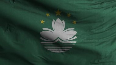 Macau Bayrak Döngüsü Arkaplan 4K 