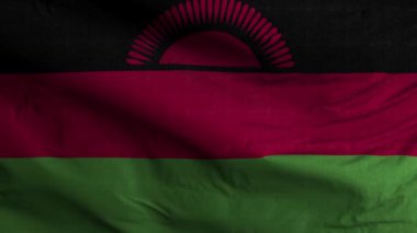Malawi Bayrak Döngüsü Arkaplan 4K