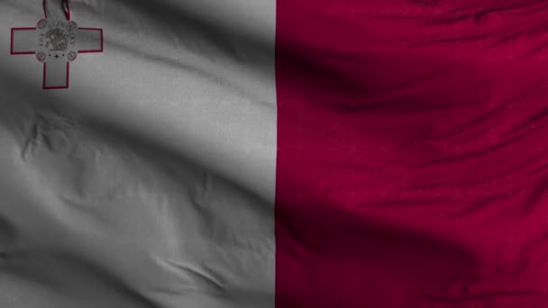 Φόντο Βρόχου Σημαίας Της Μάλτας — Αρχείο Βίντεο