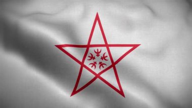 Nagasaki Şehri Japonya Bayrak Döngüsü Arkaplan 4K