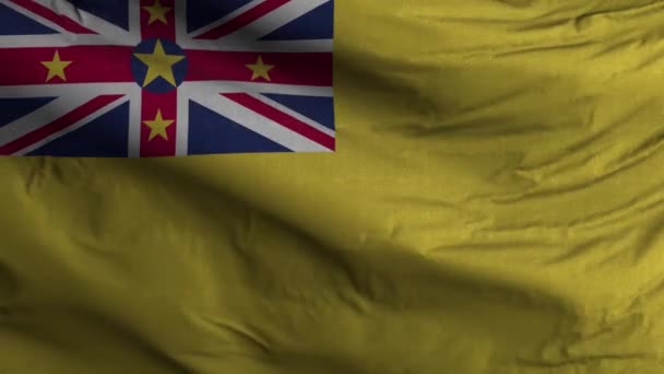 Niue Bandeira Loop Fundo — Vídeo de Stock