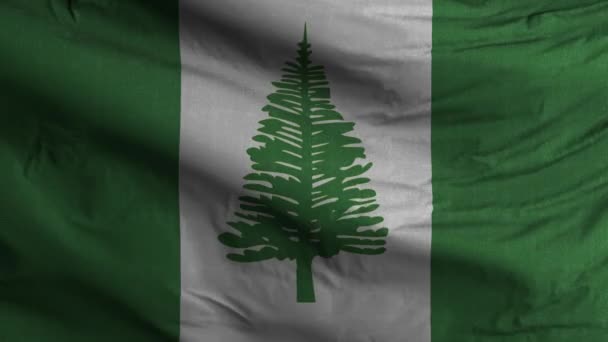 Norfolk Island Flag Loop Háttér — Stock videók