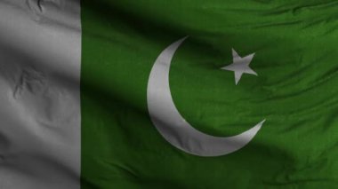 Pakistan Bayrak Döngüsü Arkaplan 4K