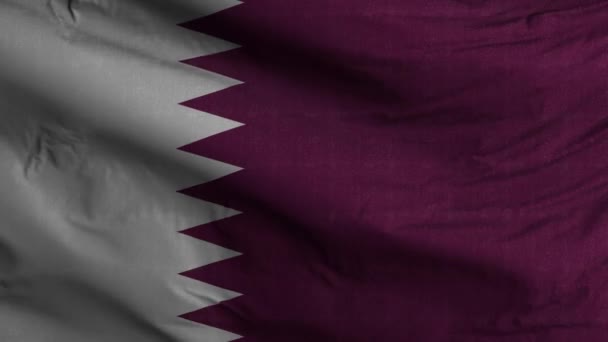 Флаг Катара Петля Фон — стоковое видео