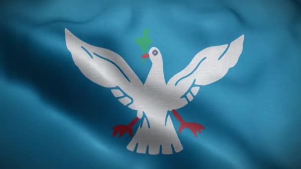 Сальвадор Бразилия Флаг Петля Фон — стоковое видео