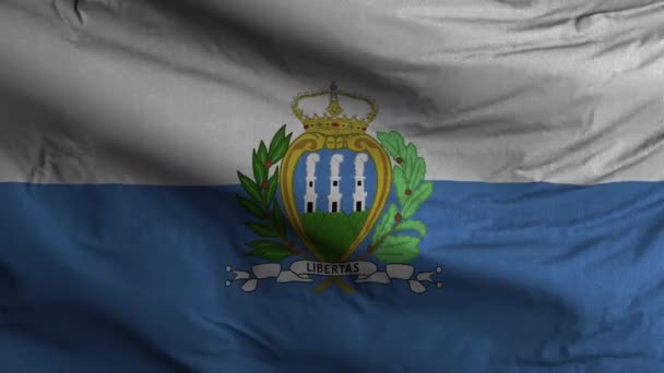 San Marino Bandeira Loop Fundo — Vídeo de Stock