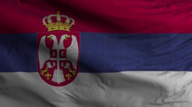 Sırbistan Bayrak Döngüsü 4K