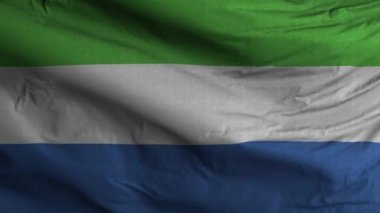 Sierra Leone Bayrak Döngüsü Arkaplan 4K