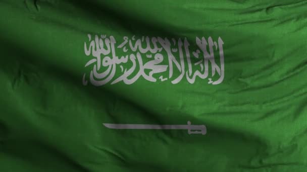 Arábia Saudita Bandeira Loop Fundo — Vídeo de Stock