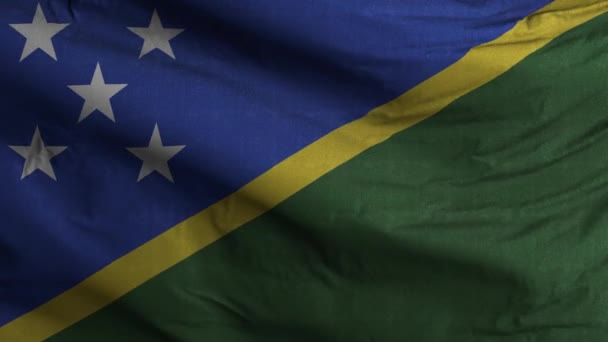 所罗门群岛国旗圈背景4K — 图库视频影像