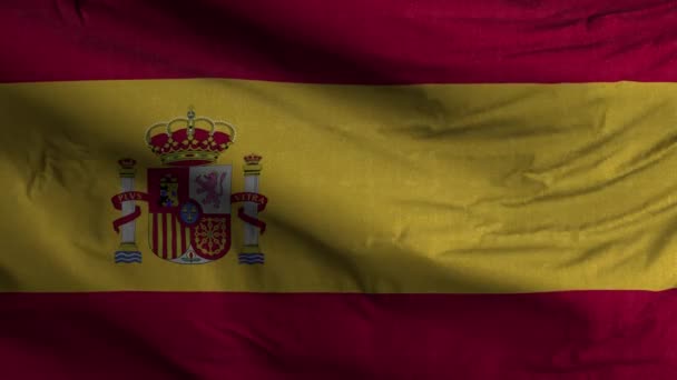 España Bandera Loop Antecedentes — Vídeo de stock