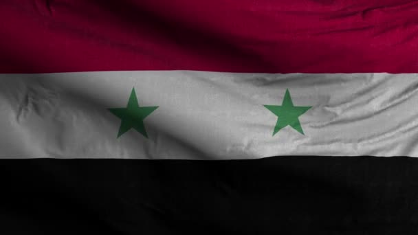 Syrská Vlajková Smyčka Pozadí — Stock video