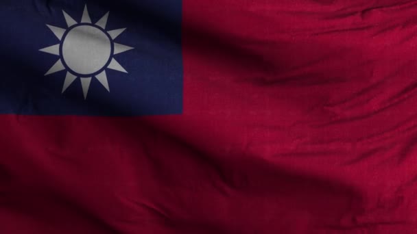 Achtergrondinformatie Taiwan Flag Loop — Stockvideo