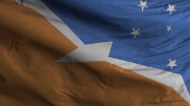 Tierra del Fuego Eyaleti Arjantin Bayrak Döngüsü Arkaplan 4K